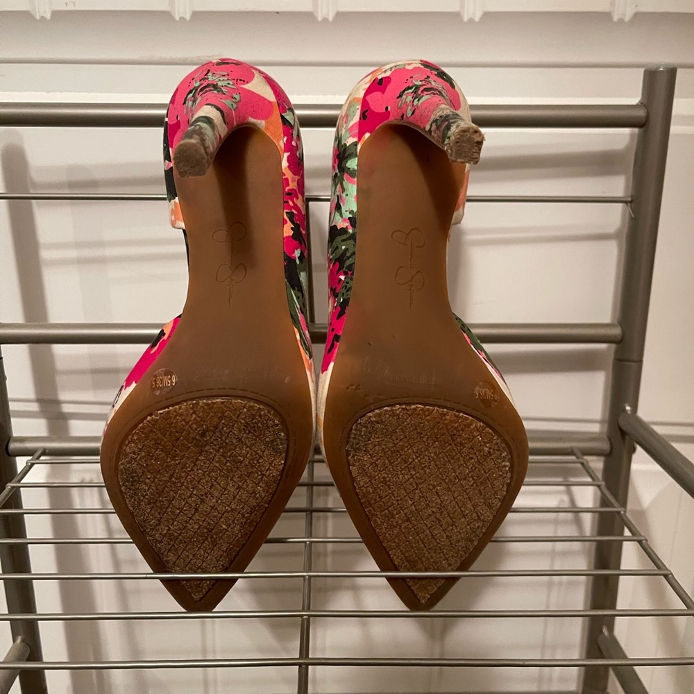 Jessica Simpson Stiletto Floral Heels